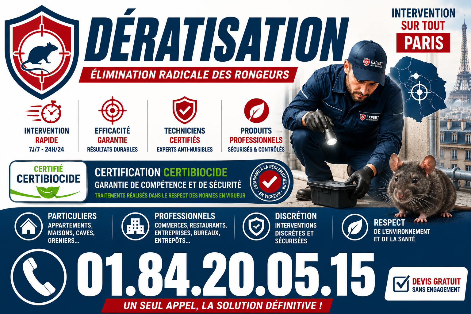 Deratisation Paris 12